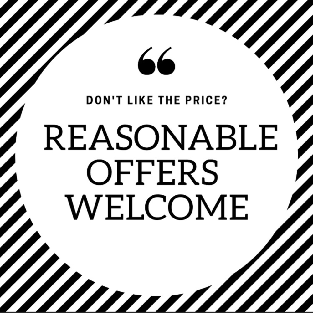 Reasonable offers welcome